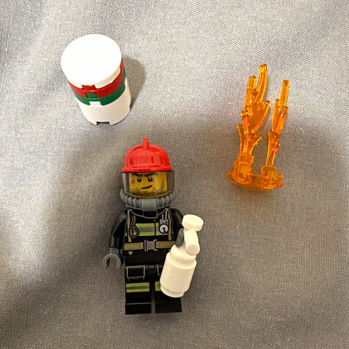 Lego firefighter minifigure - lego,