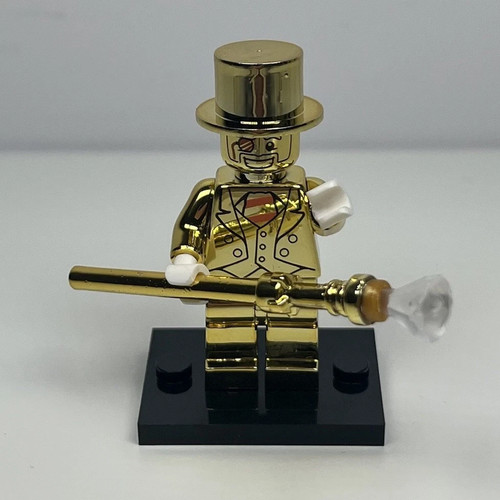 Custom minifigure gold - -, gold.