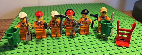 Lego construction worker - lego,