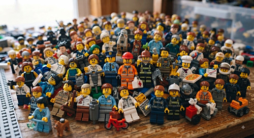 Lego minifigures x10 job - x10,
