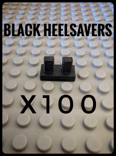 100 black heel savers for - black,