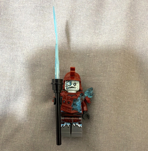 Lego red armoured minifigure - red,